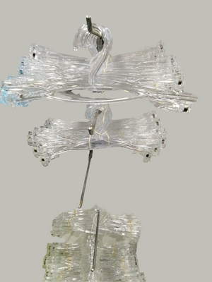 Percha transparente con pinza 10 unidades.