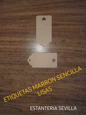 Etiqueta Marron  Ref 89049-7